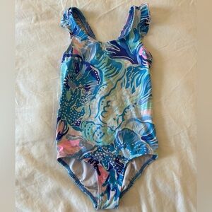 Lilly Pulitzer Girls Issie One-Piece Swimsuit size 4